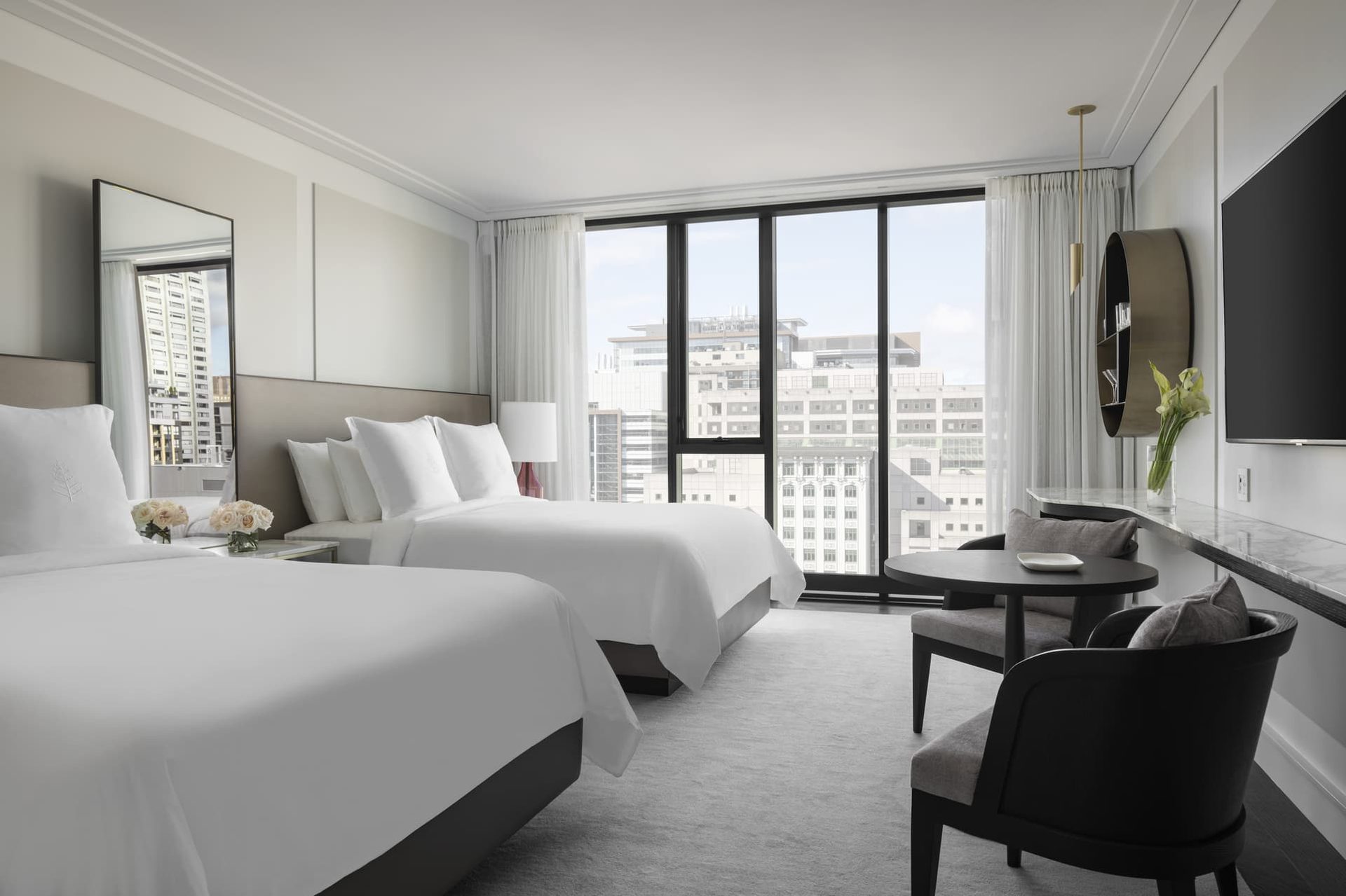 A hotel room included in a NectAir Experience